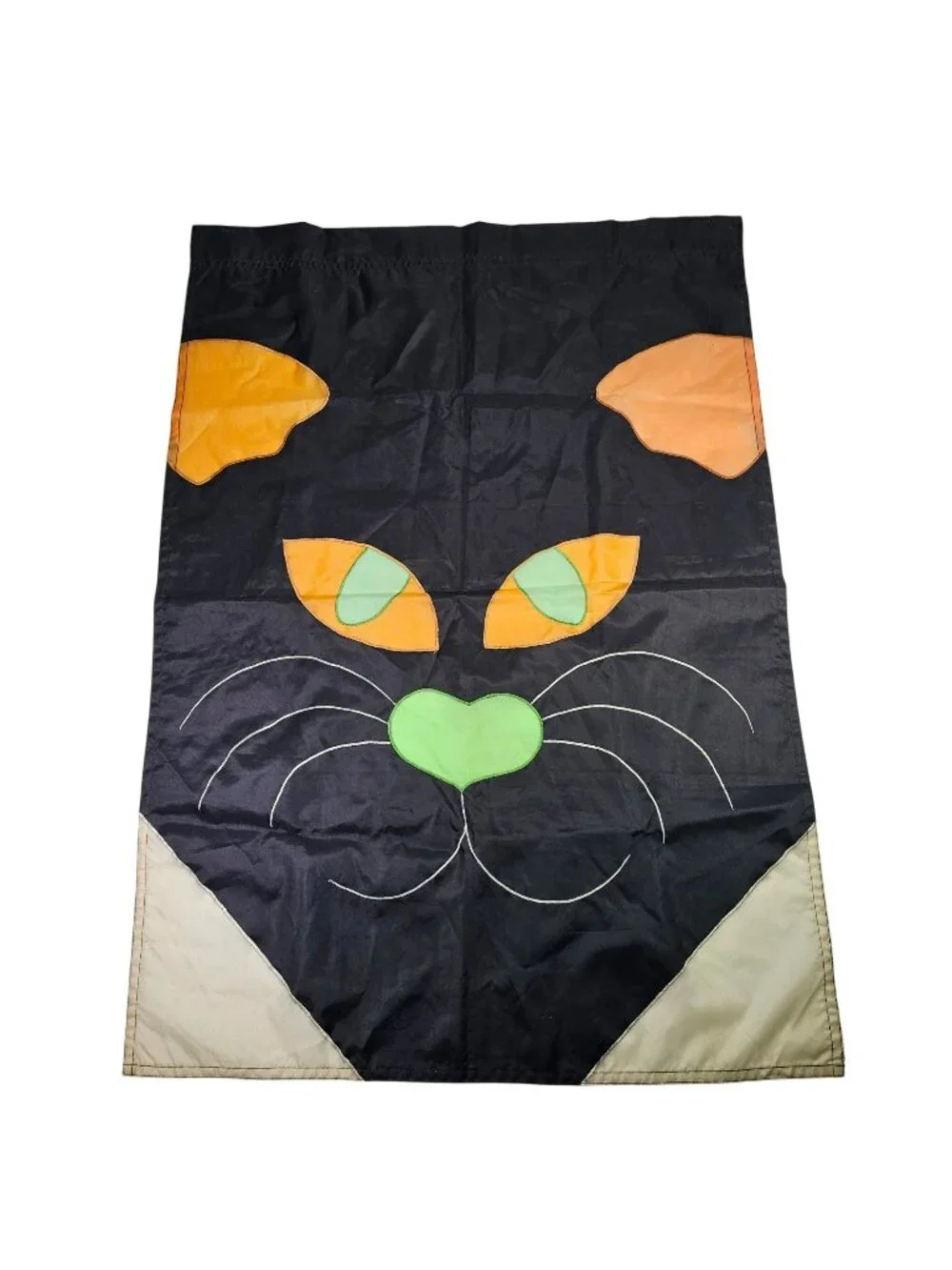 Midwestern Home Products Vintage Halloween Black Cat Garden Outdoor Flag 28